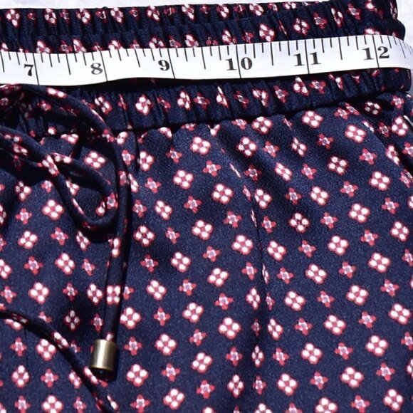 1.State Floral Draw String Pull On Pants Dark Blue Red White XXS - Picture 6 of 9